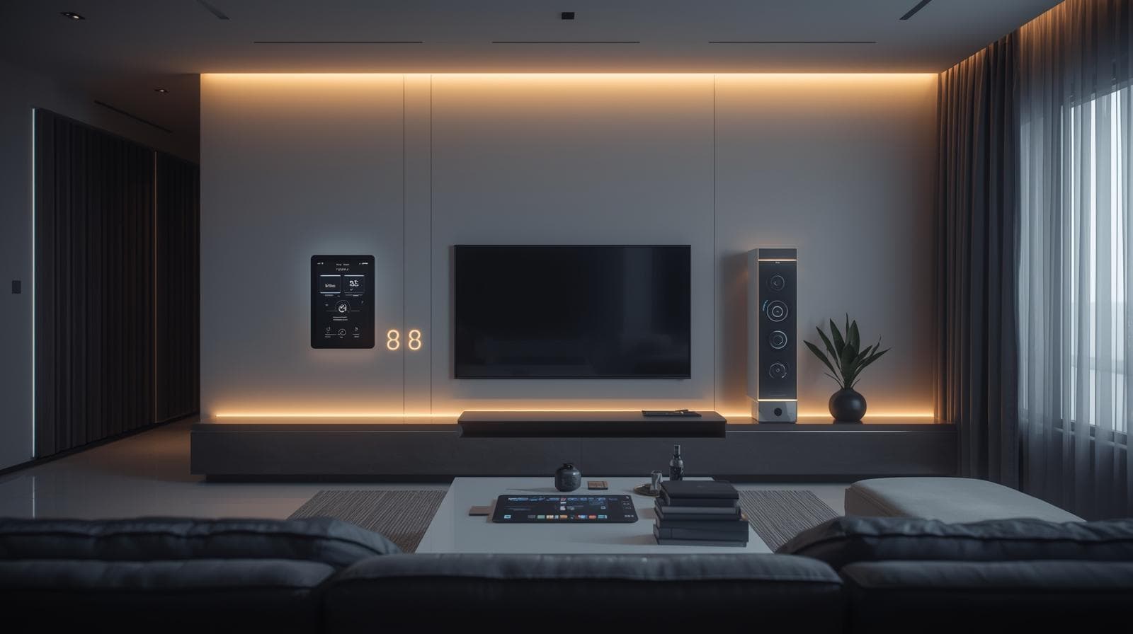 KNX smart home automation panel installation in Dubai
