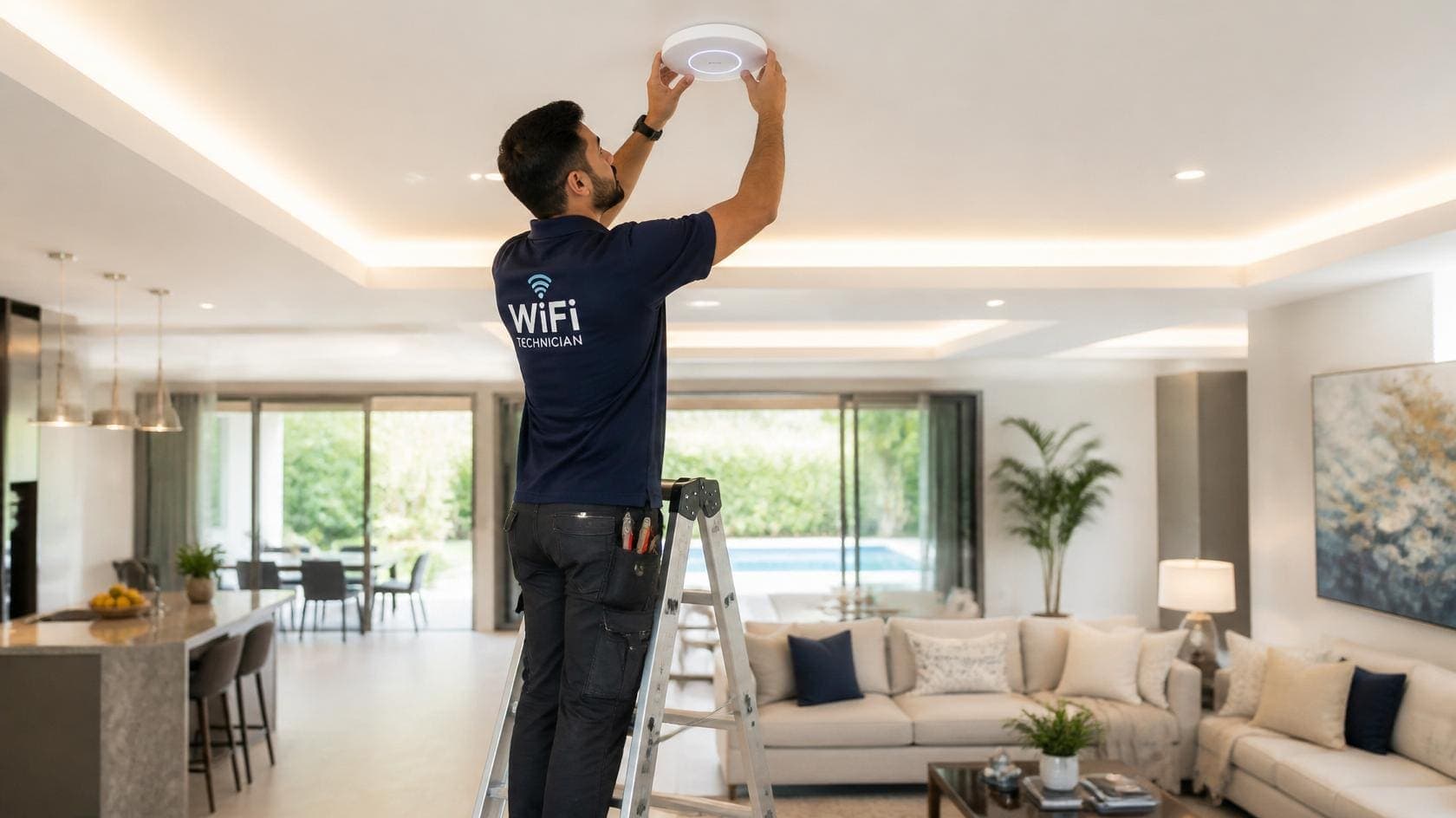 Villa mesh WiFi installation in Dubai